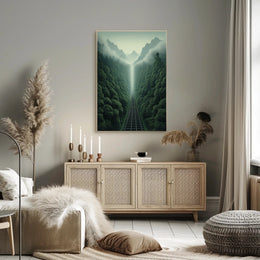 Journey Through The Misty Mountains Poster