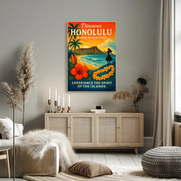 Discover Honolulu Where Aloha Lives Poster