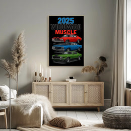 2025 Woodward Muscle Classic American Cars Poster