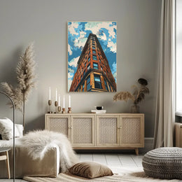 Abstract Futuristic Elements Art Poster