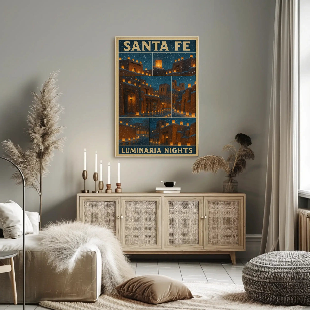 Santa Fe Luminaria Nights Poster