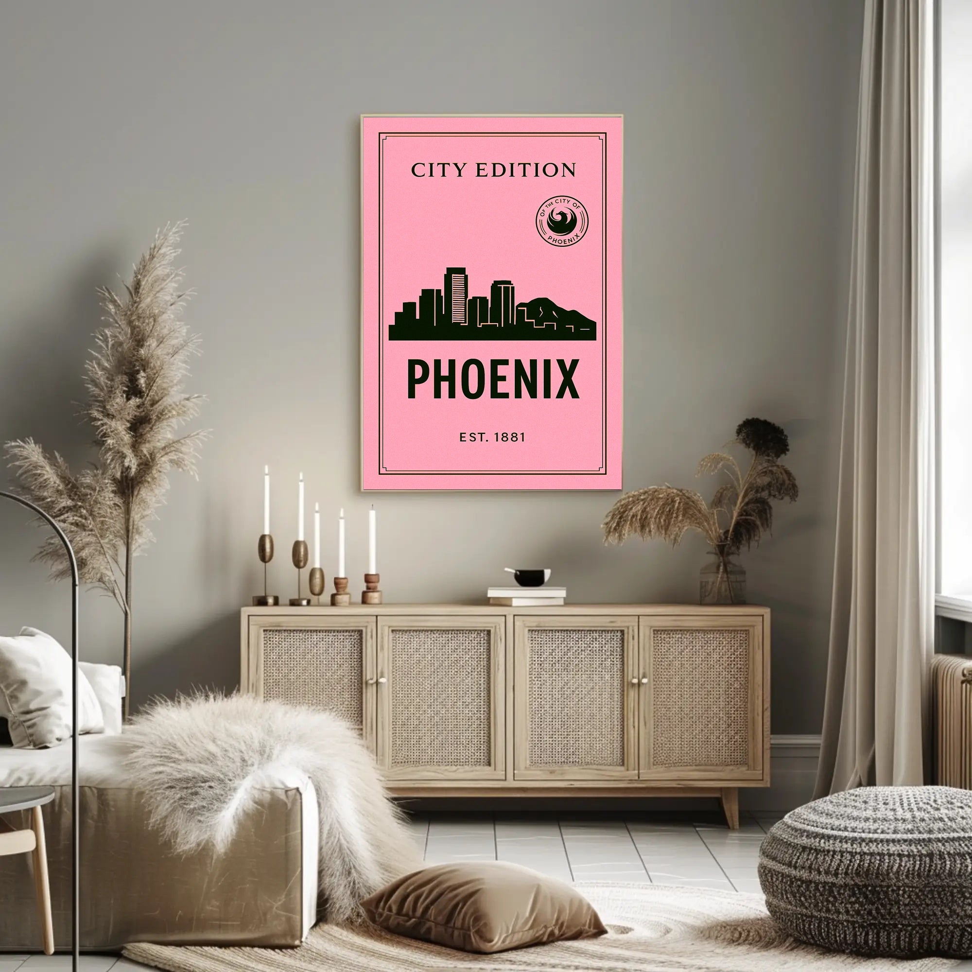 Phoenix City Edition Poster PosterGoat