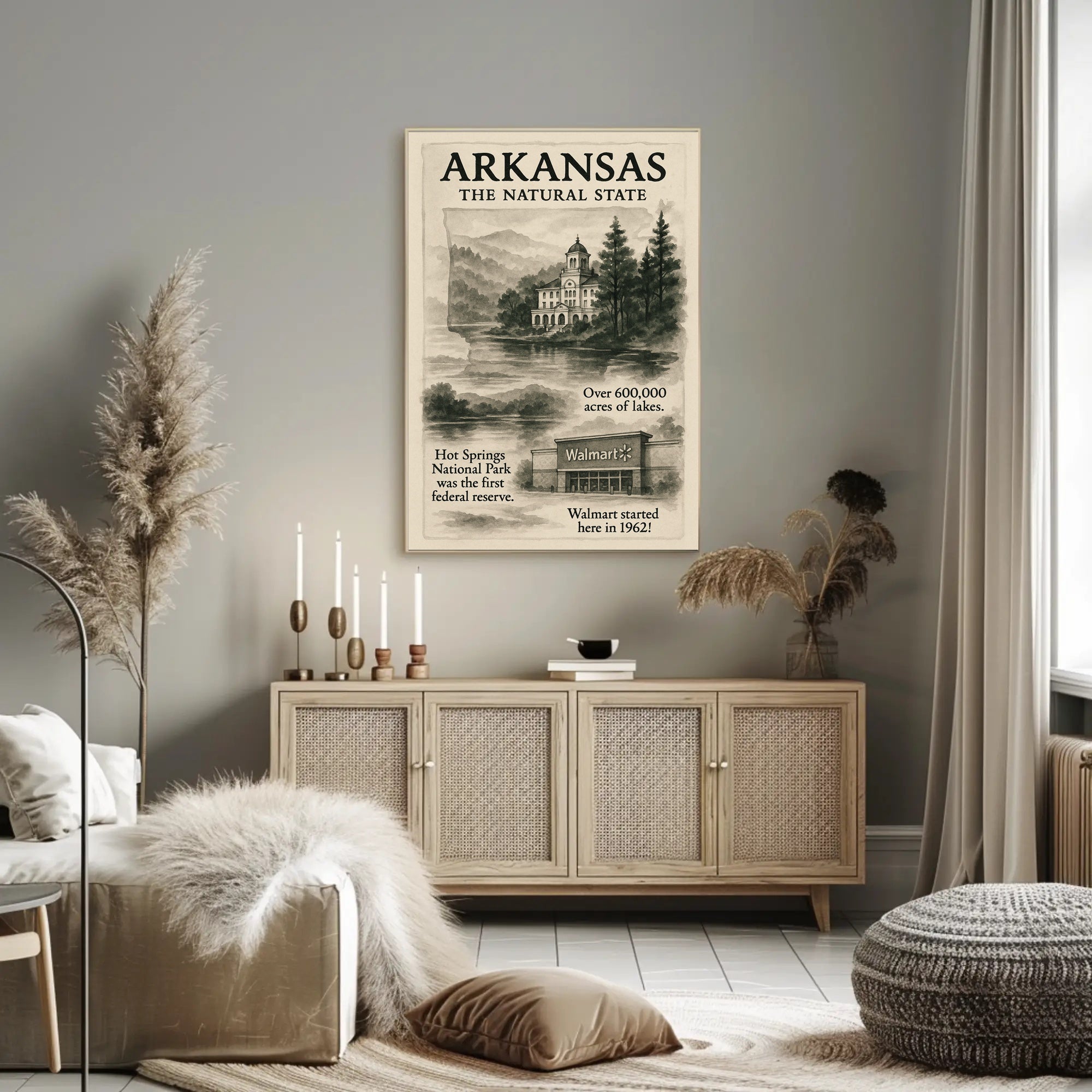 Arkansas The Natural State Poster