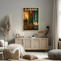Alabama A State Of Historical Poster