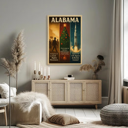 Alabama A State Of Historical Poster
