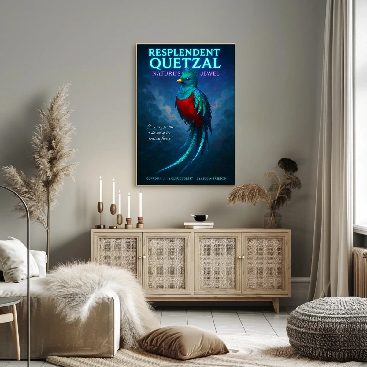 Resplendent Quetzal Natures Jewel Poster