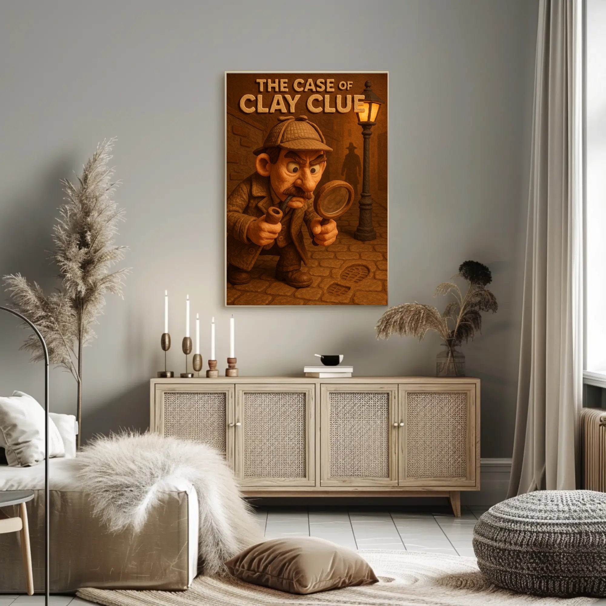 The Case of Clay Clue Art Print Decor PosterGoat
