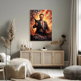 Ronald Reagan: A Patriotic Tribute Poster
