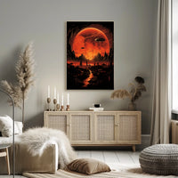 Alien Skies A Surreal Landscape Poster