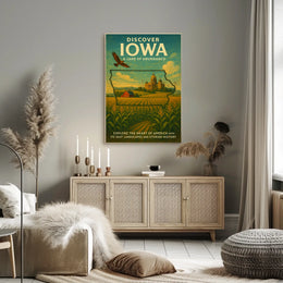 Discover Iowa A Land of Abundance Poster