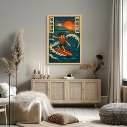 Surfing Adventure in Japan Poster