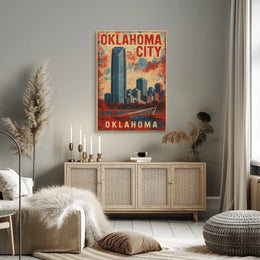 Oklahoma City Skyline Poster