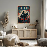 Dallas Cowboy Silhouette Poster