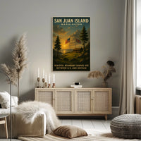 San Juan Island Peaceful Boundary Poster