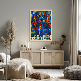 Cavalier King Charles Spaniel Art Poster