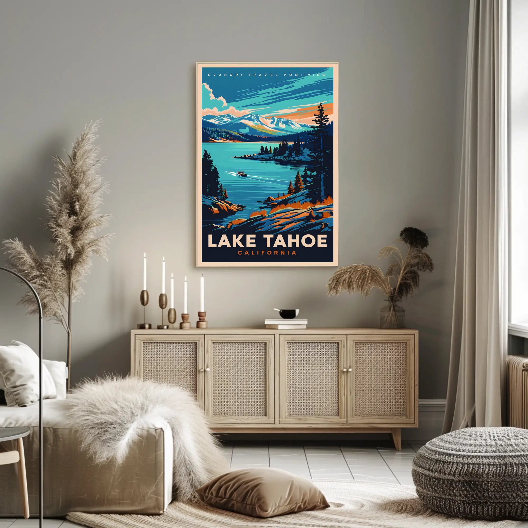 Lake Tahoe Travel Poster