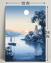 Tranquil Coastal Evening Poster PosterGoat