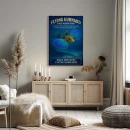 Flying Gurnard Salt Water Fish Poster