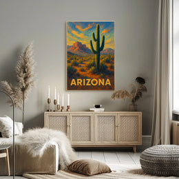 Arizona Desert Landscape Poster