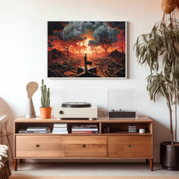 Dreamlike Surreal Landscape in Abstract or Artistic Poster