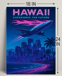 Hawaii Experience the Future Poster PosterGoat