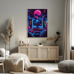 Cosmic Gaming Adventure Poster