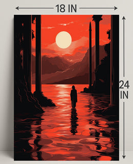 Sunset Reflection Poster