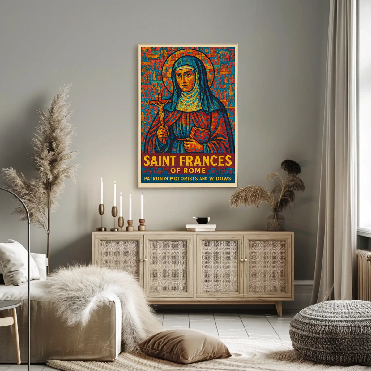 Saint Frances Of Rome Poster