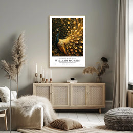 William Morris Peacock Design Cultural or Heritage Poster