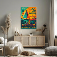 Fly to Antigua Barbuda Poster