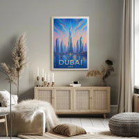 Dubai Skyline Artistic Impression Poster