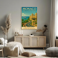 Monaco Jewel of the Mediterranean Poster