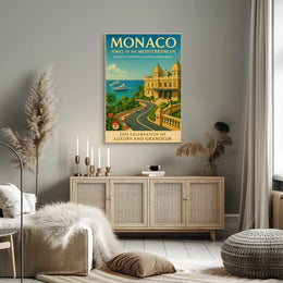 Monaco Jewel of the Mediterranean Poster
