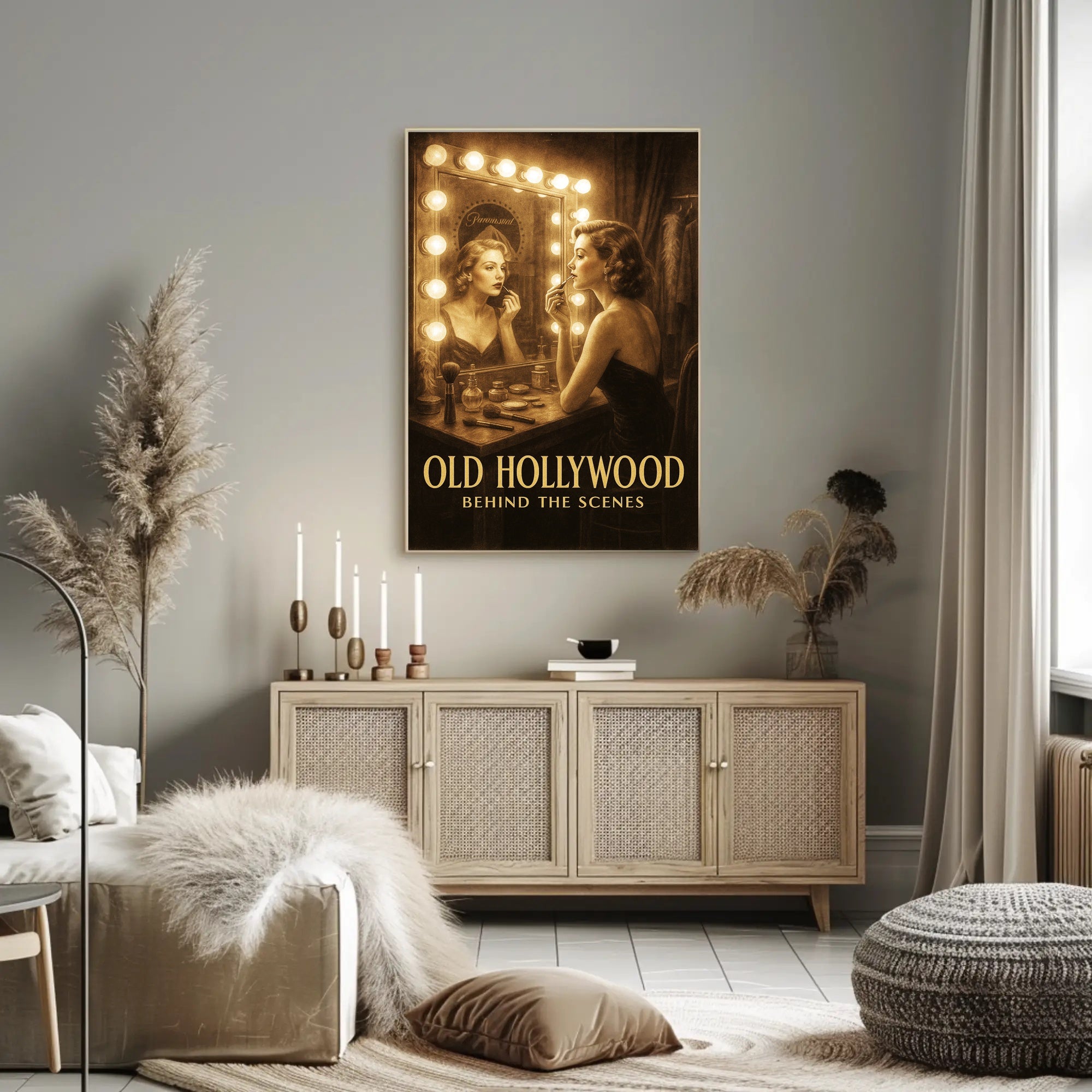 Old Hollywood Behind the Scenes Poster PosterGoat