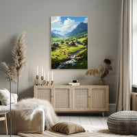 Serene Countryside Landscape Poster