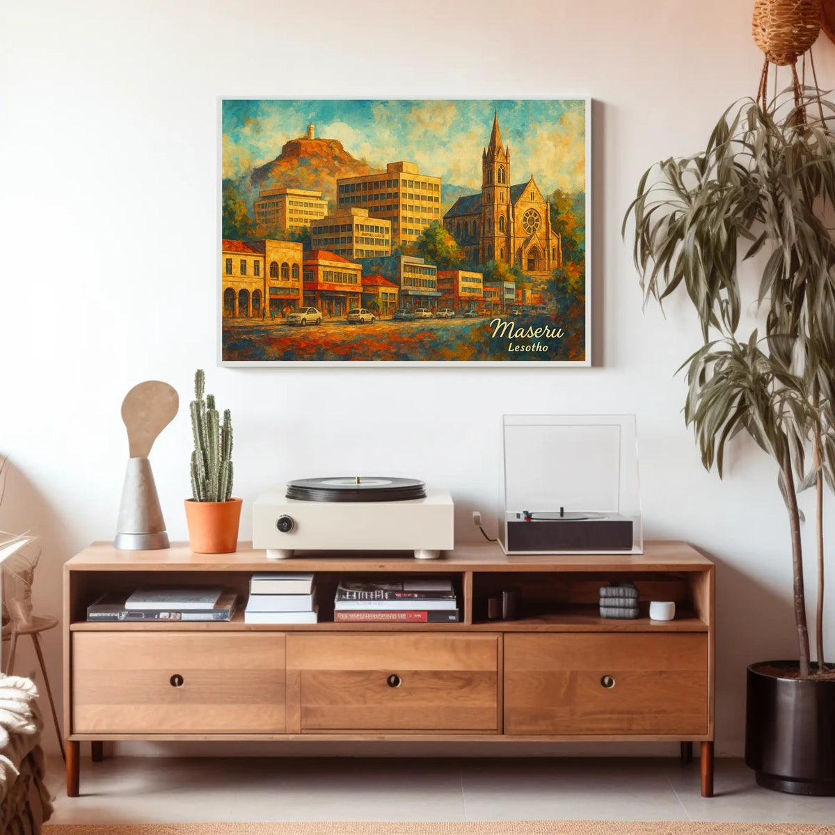 Maseru Lesotho Cityscape Photography Wanderlust Poster