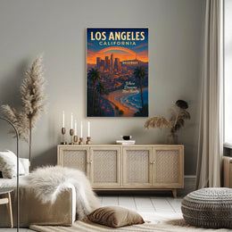 Los Angeles Where Dreams Meet Reality Poster