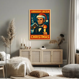 Abraham Lincoln Christmas Poster