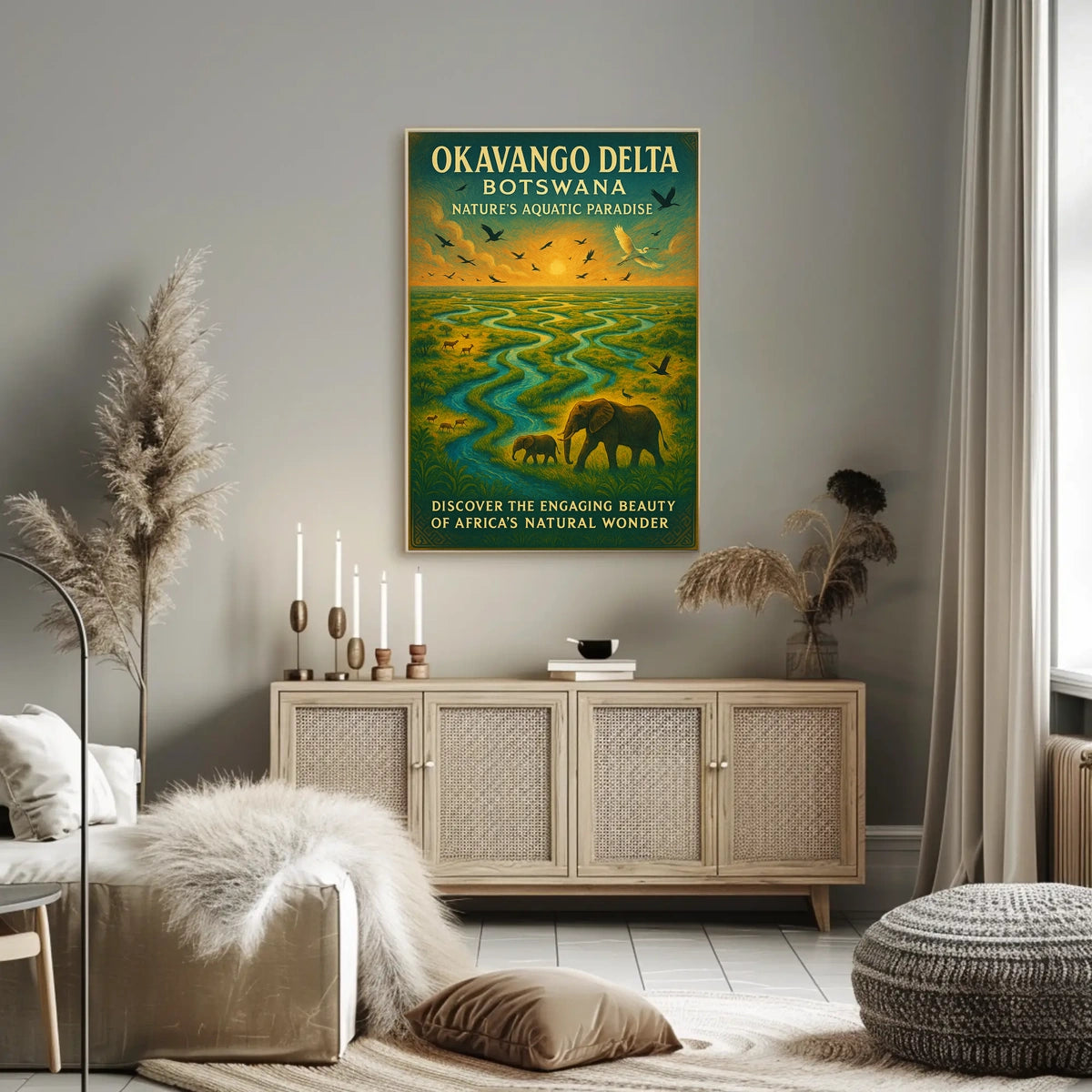 Okavango Delta Natures Aquatic Paradise Poster