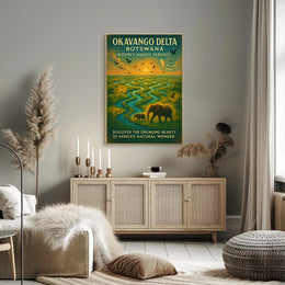Okavango Delta Natures Aquatic Paradise Poster