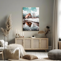 Winter Serenity In A Traditional Village Poster
