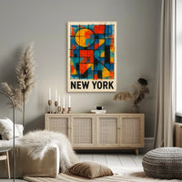 New York Abstract Poster