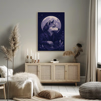 Dj Wolf Under The Moon Poster