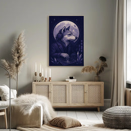 Dj Wolf Under The Moon Poster