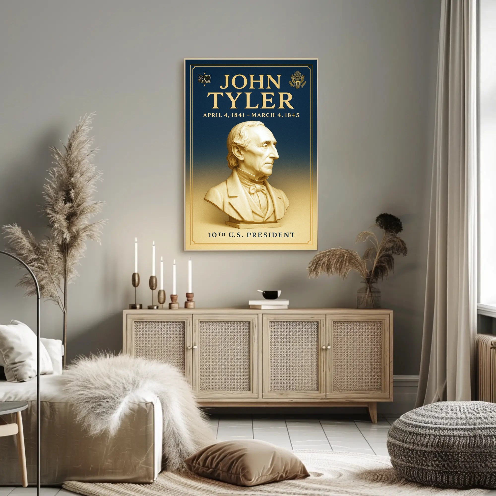 John Tyler 10th President Poster PosterGoat