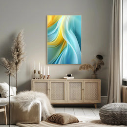 Abstract Waves Of Color Abstract Poster