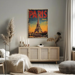 Paris Vintage Travel Poster