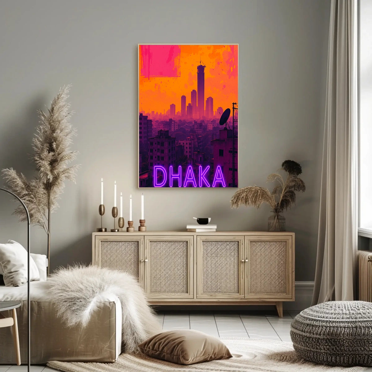 Dhaka Skyline Poster