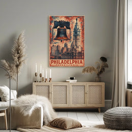 Philadelphia Historic Icons Poster
