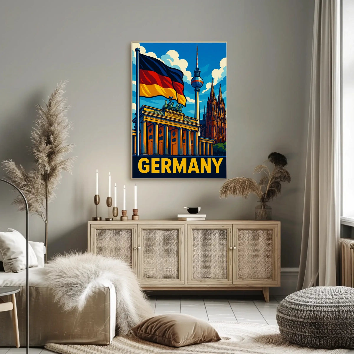 Germany Iconic Landmarks Poster
